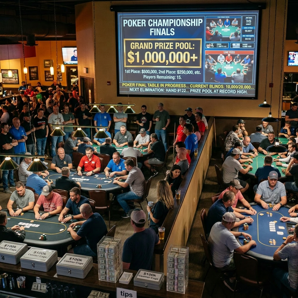 Emphasize prize money pool, remove billiards elements